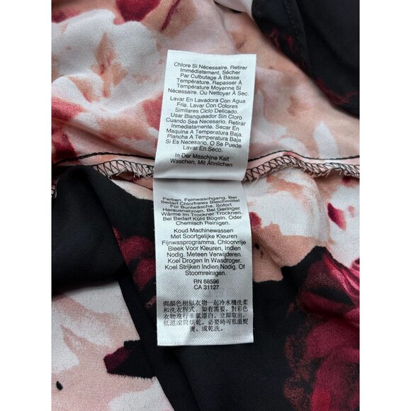 Floral Sleeveless Blouse By DKNY S Polyester Blend Womens Top - Picture 11 of 12